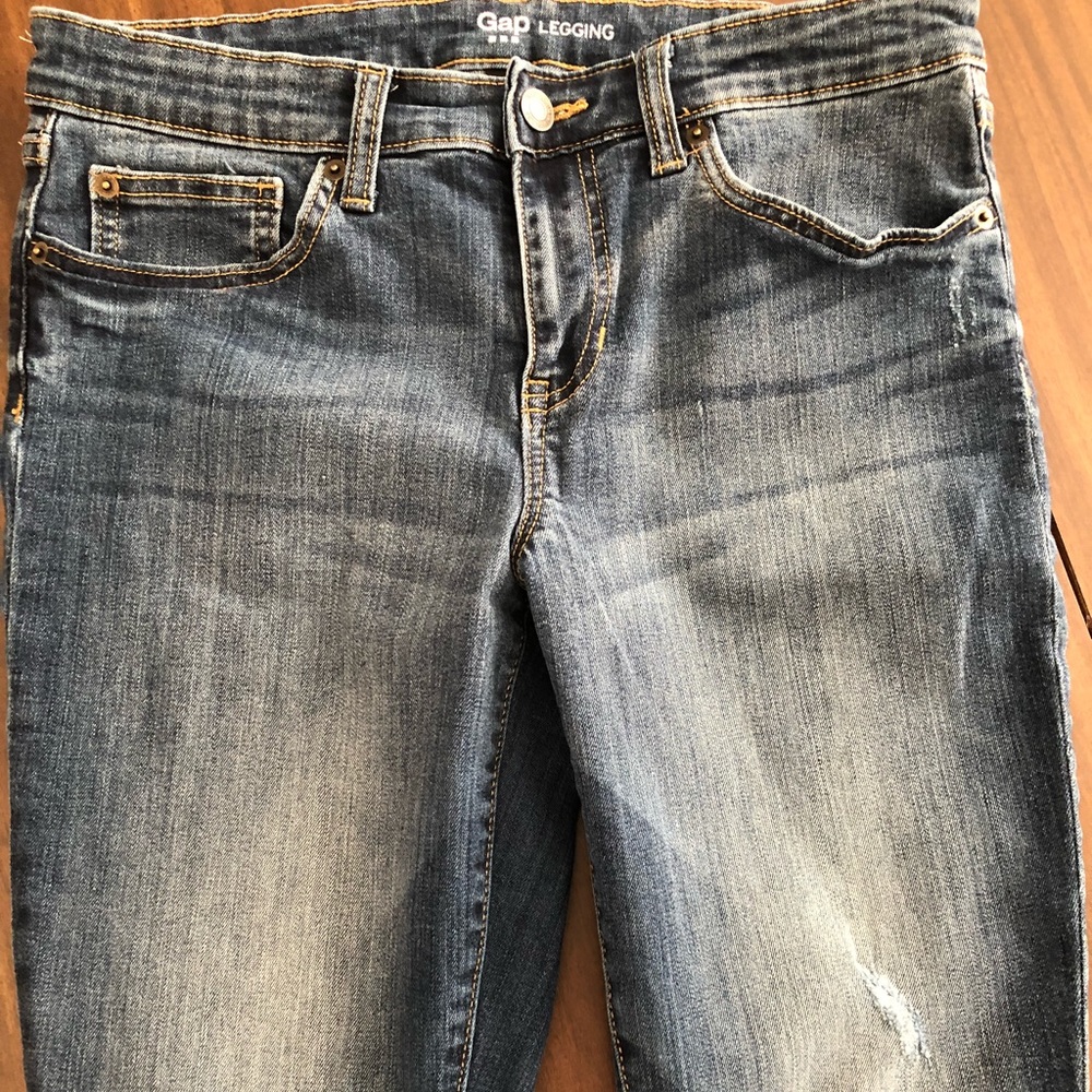 Gap legging, medium wash in perfect condition